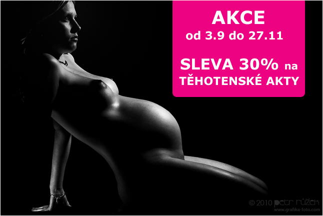 těhotenské akty - akční nabídka Těhotenské akty - akční nabídka